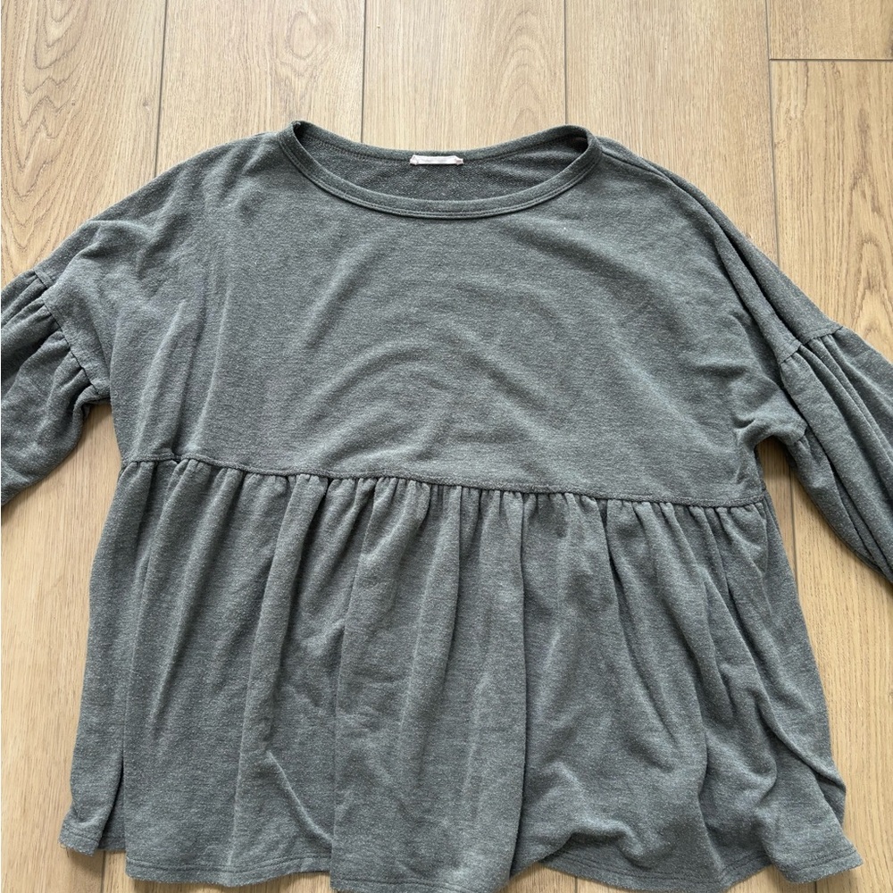 Women's Babydoll Long Sleeve Top